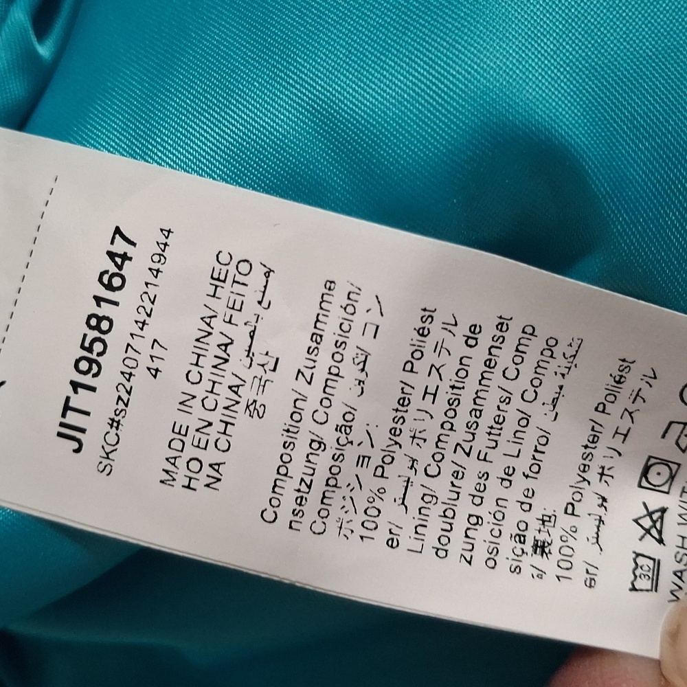 SHEIN /Light Aqua Blue Teddy Jacket- W Sz Medium - Picture 6 of 6
